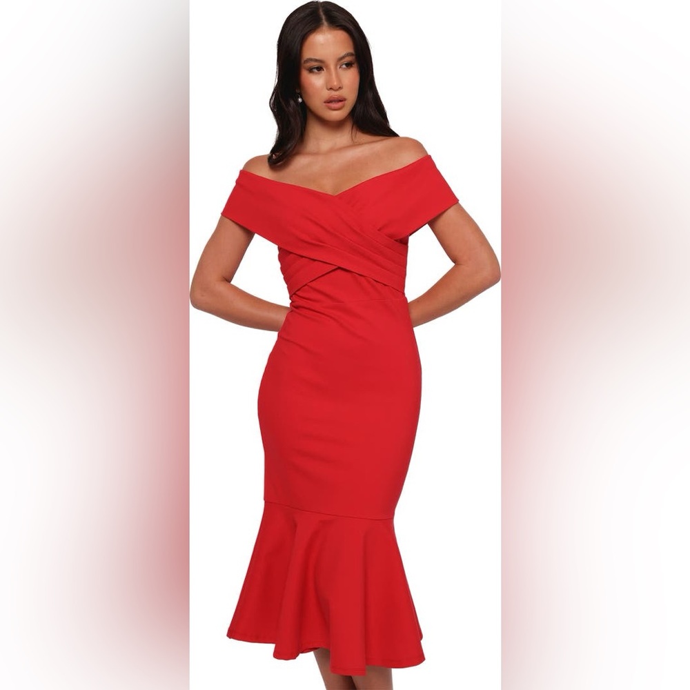 PETAL & PUP Dailene Off the Shoulder Midi Dress ❤️NWT❤️IN STORES❤️